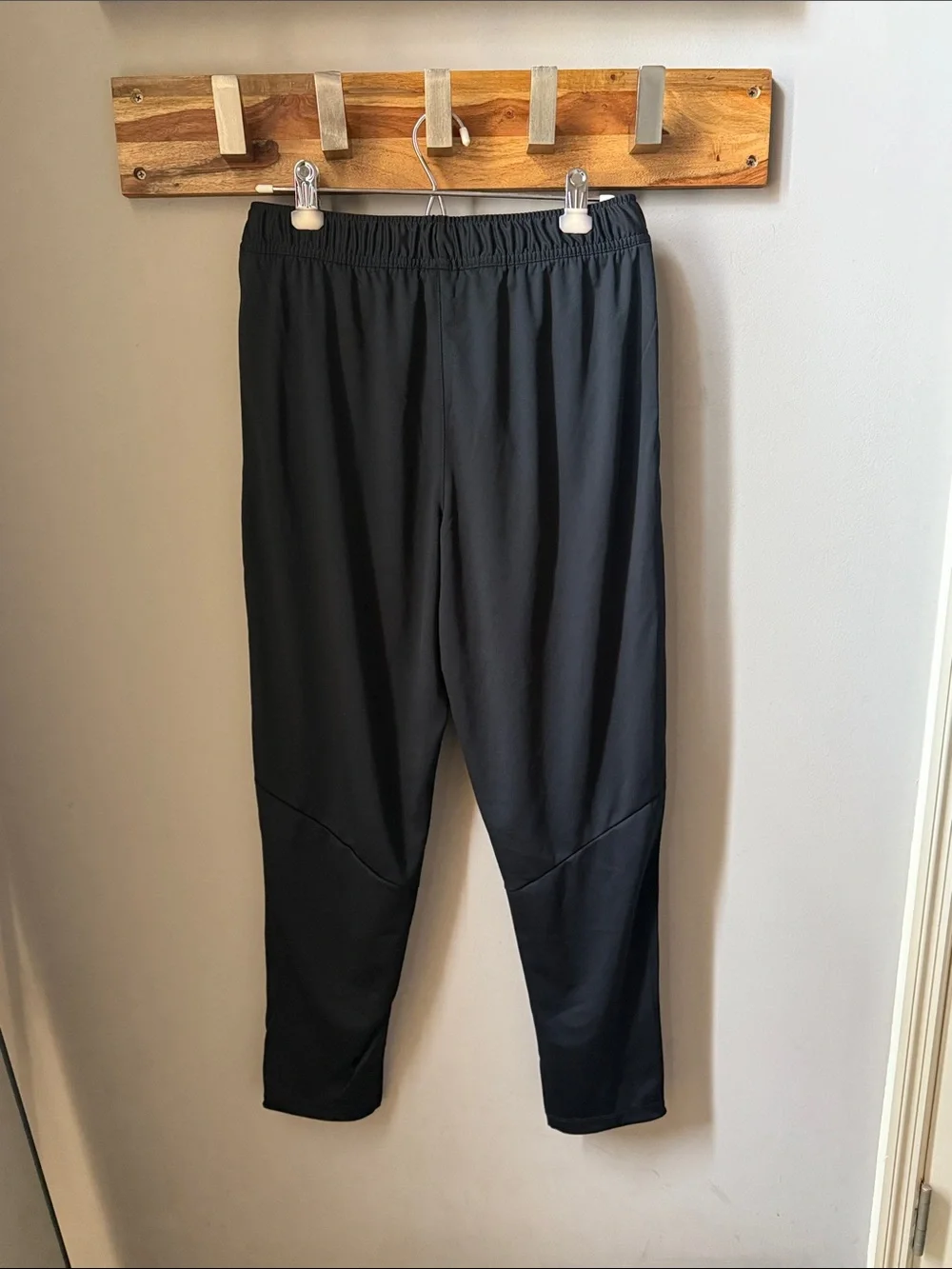 Nike - Black Men's Dri-FIT Athletic Joggers with White Swoosh